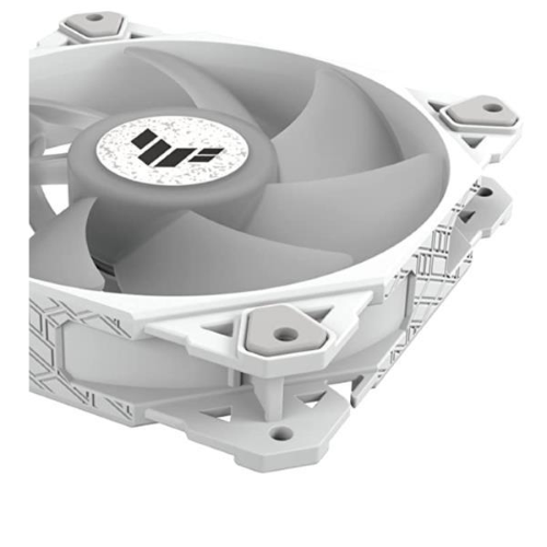 ASUS TUF Gaming TF120 ARGB - White Edition - ventilatore per cabinet - 120 mm - bianco (pacchetto di 3)